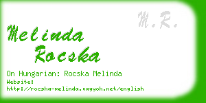 melinda rocska business card